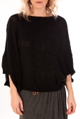 De Fil En Aiguille Pull Poncho Sophyline T-1614 Noir