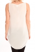 Vero Moda Pearl SL Long Top Blanc