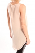 Vero Moda Pearl SL Long Top Rose