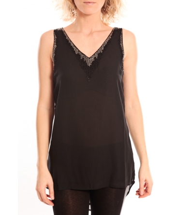 Vero Moda Pearl SL Long Top Noir