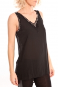 Vero Moda Pearl SL Long Top Noir