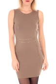 VERO MODA YDA SL MINI DRESS  Marron