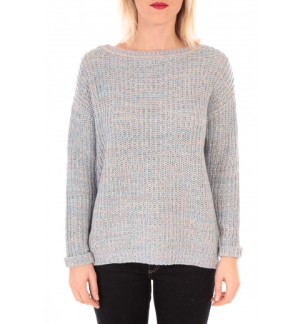 VERO MODA WOODPECKER LS BOATNECK KM Bleu