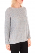 VERO MODA WOODPECKER LS BOATNECK KM Bleu 