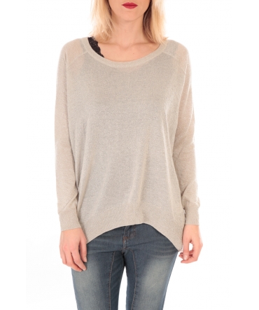 VERO MODA PRIME LS OVERSIZE BLOUSE KM Ecru