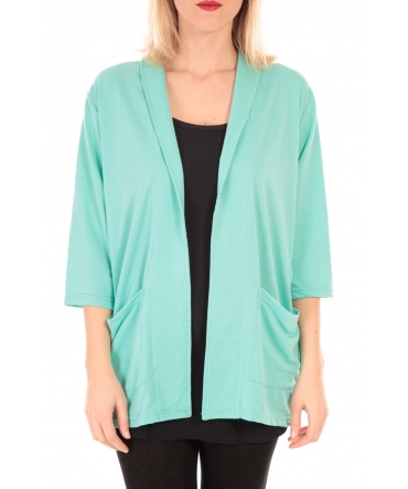 VERO MODA STACIA 3/4 CARDIGAN KM Vert