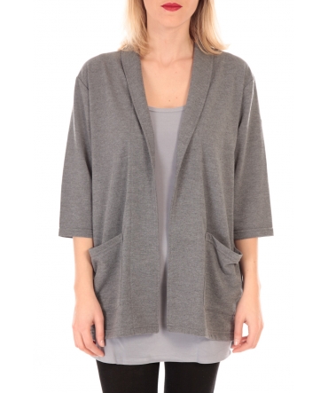 VERO MODA STACIA 3/4 CARDIGAN KM Gris