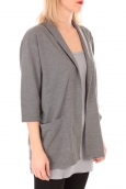 VERO MODA STACIA 3/4 CARDIGAN KM Gris