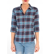 Vero Moda MEW LS SHIRT TN WALL Bleu