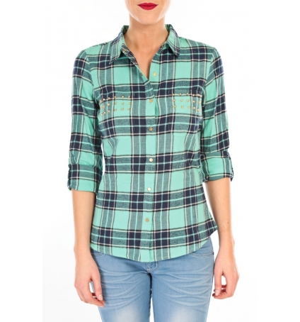 Vero Moda MEW LS SHIRT TN WALL Vert