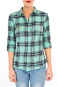 Vero Moda MEW LS SHIRT TN WALL Vert