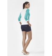 PETIT BATEAU Cardigan femme colorblock en tricot 32315 68 Bleu 