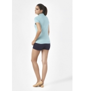 PETIT BATEAU Polo femme en piqué de coton stretch 33608 02 Bleu