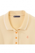 Petit Bateau Polo femme en piqué de coton stretch 33608 36 Jaune