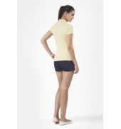 Petit Bateau Polo femme en piqué de coton stretch 33608 36 Jaune