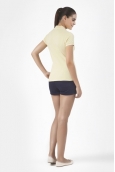 Petit Bateau Polo femme en piqué de coton stretch 33608 36 Jaune