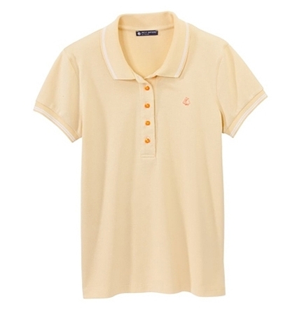 Petit Bateau Polo femme en piqué de coton stretch 33608 36 Jaune