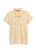 Petit Bateau Polo femme en piqué de coton stretch 33608 36 Jaune