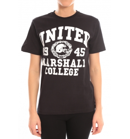 Sweet Company T-shirt United Marshall College Tissu Noir & Écriture Blanche