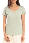 Blune T-shirt Larmes de Joie LJ-TF01E13 Vert