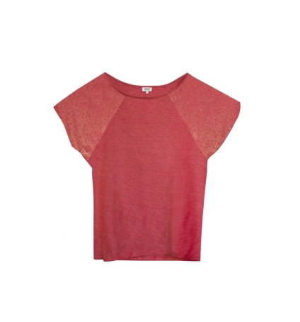 Blune T-Shirt Pointilleuse PO-TF02E13 Rouge