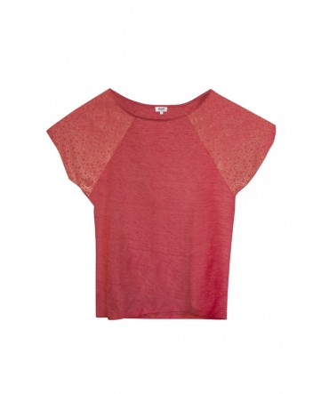 Blune T-Shirt Pointilleuse PO-TF02E13 Rouge