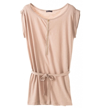 Petit Bauteau Robe femme en jersey flammé 32992 09 Beige