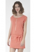 PETIT BATEAU Robe femme trois trous en jersey flammé 32992 20 Orange