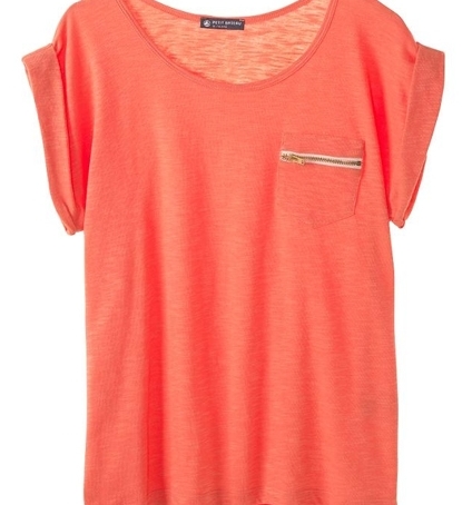 PETIT BATEAU T-shirt femme col rond en jersey flammé 32990 20 Orange