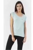 PETIT BATEAU T-shirt femme col rond en jersey flammé 32990 02 Vert