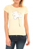 LULU CASTAGNETTE T-Shirt Pics Printe Ours Jaune