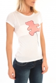 LULU CASTAGNETTE T-Shirt Pics Printe Ours Blanc