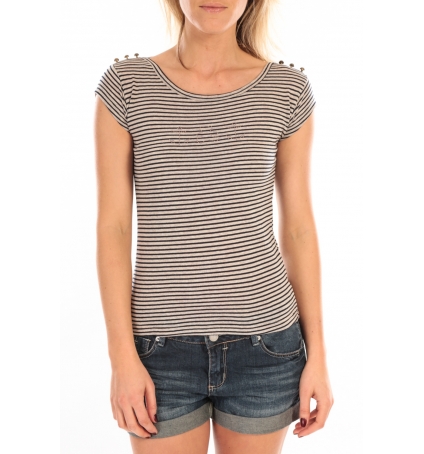 LULU CASTAGNETTE T-Shirt Jeny Rayé Bleu