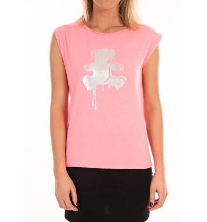 LULU CASTAGNETTE Top Joey Fluo Print Rose