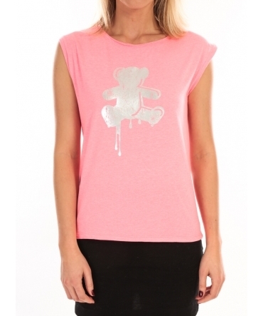 LULU CASTAGNETTE Top Joey Fluo Print Rose