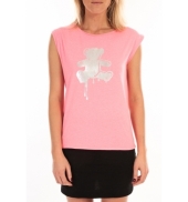 LULU CASTAGNETTE Top Joey Fluo Print Rose