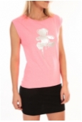 LULU CASTAGNETTE Top Joey Fluo Print Rose