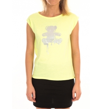 LULU CASTAGNETTE Top Joey Fluo Print Jaune