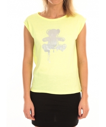 LULU CASTAGNETTE Top Joey Fluo Print Jaune