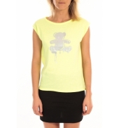 LULU CASTAGNETTE Top Joey Fluo Print Jaune