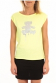 LULU CASTAGNETTE Top Joey Fluo Print Jaune