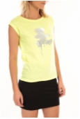 LULU CASTAGNETTE Top Joey Fluo Print Jaune