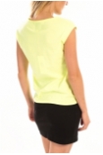 LULU CASTAGNETTE Top Joey Fluo Print Jaune