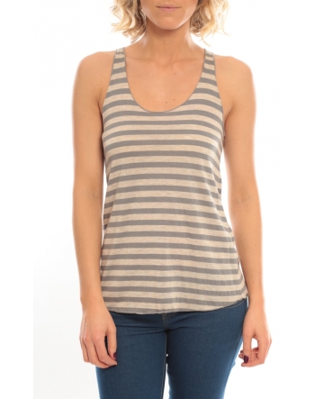 So Charlotte Oversize tank Top Stripe T36-371-00 Gris