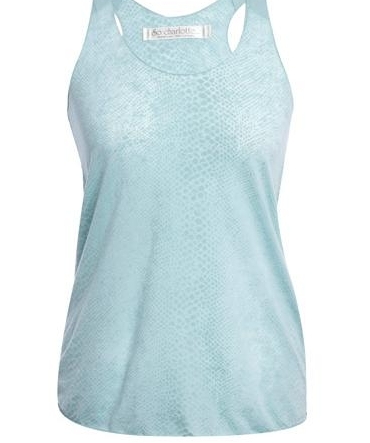 So Charlotte Oversize tank Top Snake Burnout T53-371-00 Vert