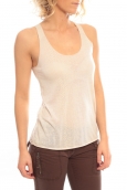 So Charlotte Oversize tank Top Snake Burnout T53-371-00 Beige