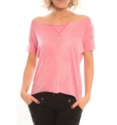 So Charlotte Tight short sleeves Tee all snake T53-406-00 Rose