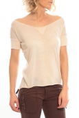 So Charlotte Tight short sleeves Tee all snake T53-406-00 Beige