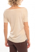 So Charlotte Tight short sleeves Tee all snake T53-406-00 Beige