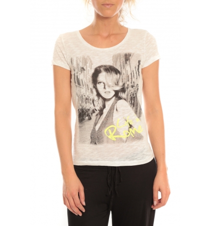 Vero Moda T-Shirt Rome Vlatka S/S EX5 Snow White/W.Safety 